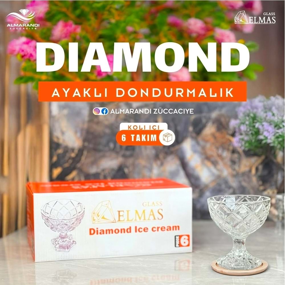 Elmas Diamond Ayaklı Sunumluk (6 Paket)