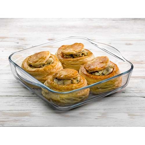 Masterchef 45034 Küçük Kare Borcam Sade (6 Paket)