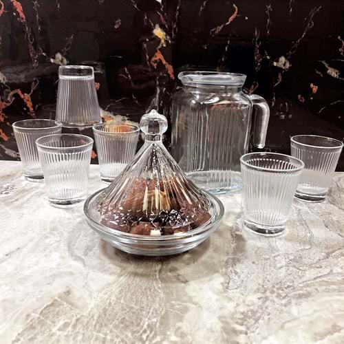 Vanes Harem 10 Prç Şeffaf Zemzem ve Hurma Seti (6 Paket)