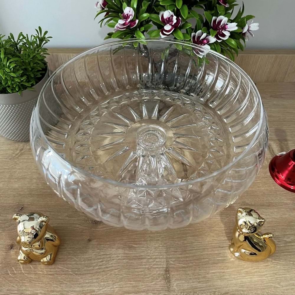 Rayan Fruıt Plate 24 Cm Ayaklı Meyvelik (4 Paket)