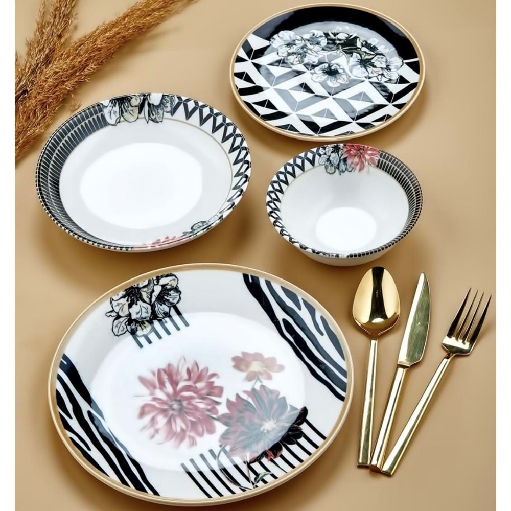 İnter Life 24 Parça Yemek Takımı