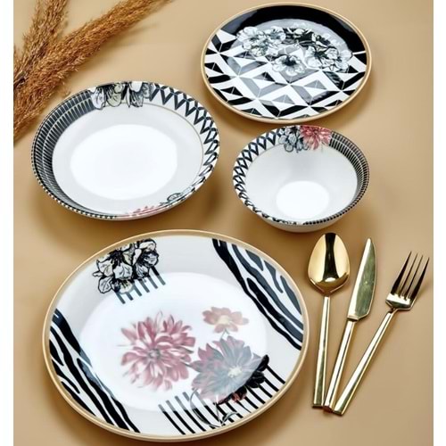 İnter Life 24 Parça Yemek Takımı