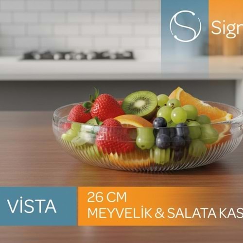 Sigma Sgm13419 Vista 26 Cm Gb1 Meyvelik Salata Kasesi (6 Adet)
