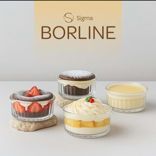 Sigma Sgm13568 Sevilla 2 Li 10 Cm Cam Fırın Kabı 200 Ml (24 Paket)