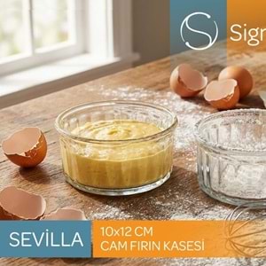 Sigma Sgm13568 Sevilla 2 Li 10 Cm Cam Fırın Kabı 200 Ml (24 Paket)