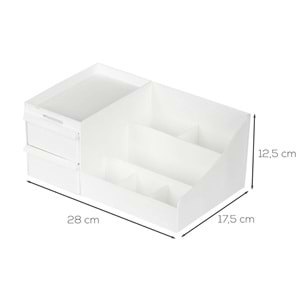 Porsima 5303 Beyaz Makyaj Organizeri