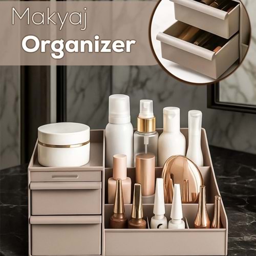 Porsima 5305 Kapiçino Makyaj Organizeri