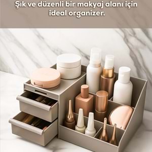 Porsima 5305 Kapiçino Makyaj Organizeri