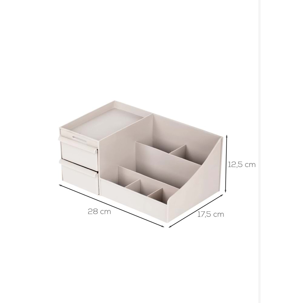 Porsima 5305 Kapiçino Makyaj Organizeri