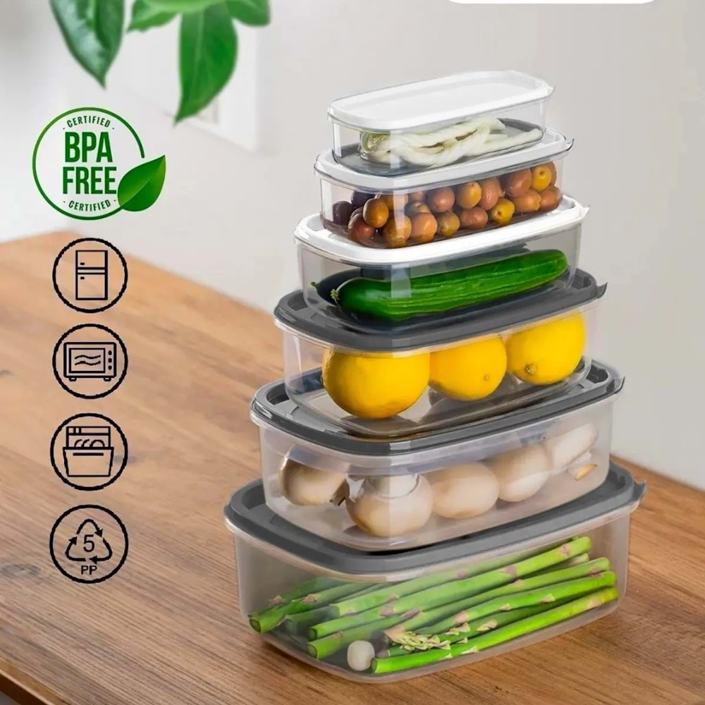 Porsima 1171 1173 6 Lı Saklama Kabı Seti