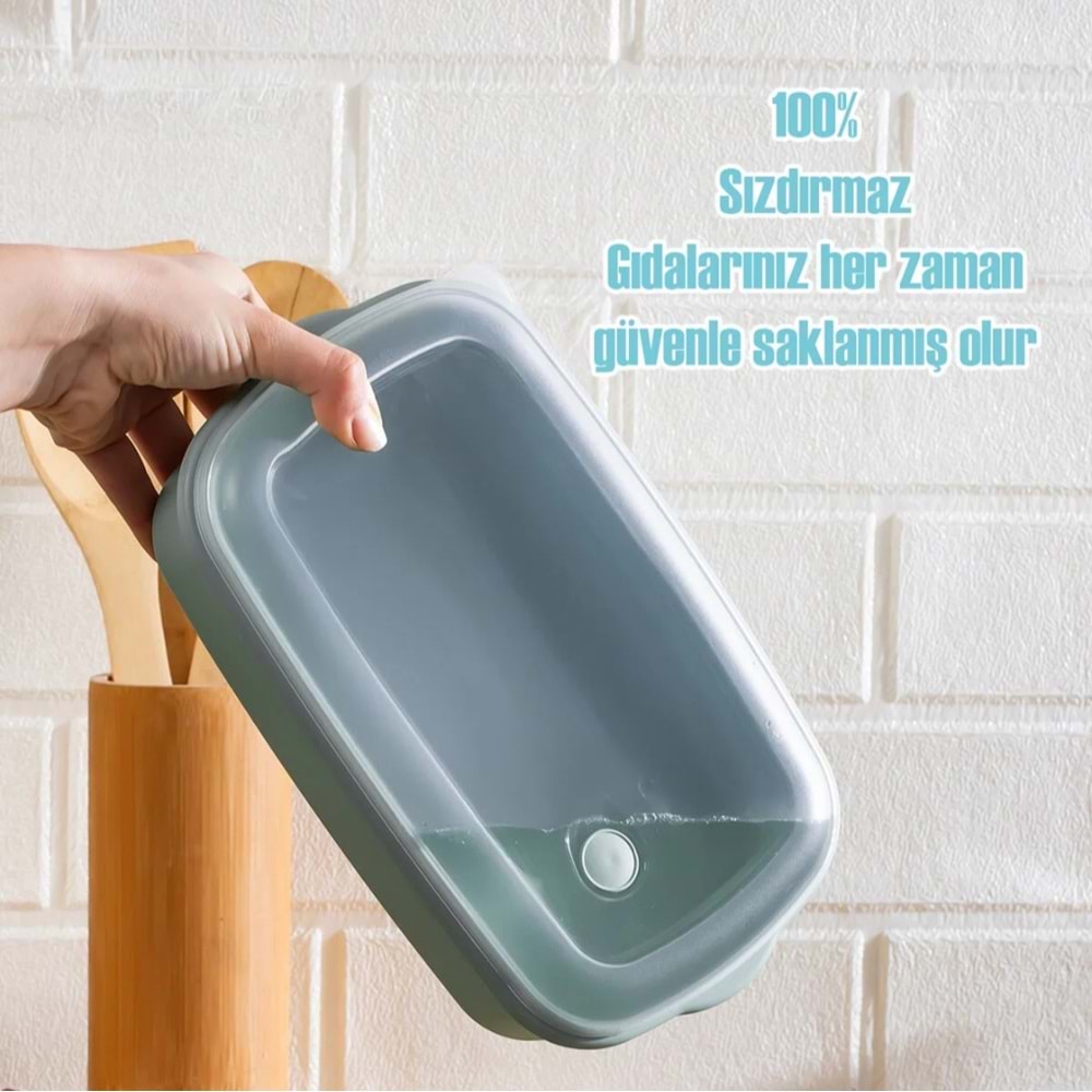 Porsima 5315 Dikdörtgen 3 Lü Saklama Kabı 1/1,7/2,8 Lt