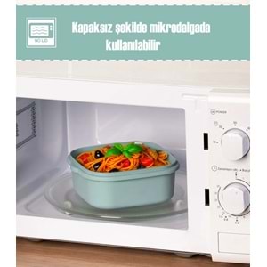 Porsima 5316 5317 Kare 3 Lü Saklama Kabı 0,5/0,9/1,5 Lt