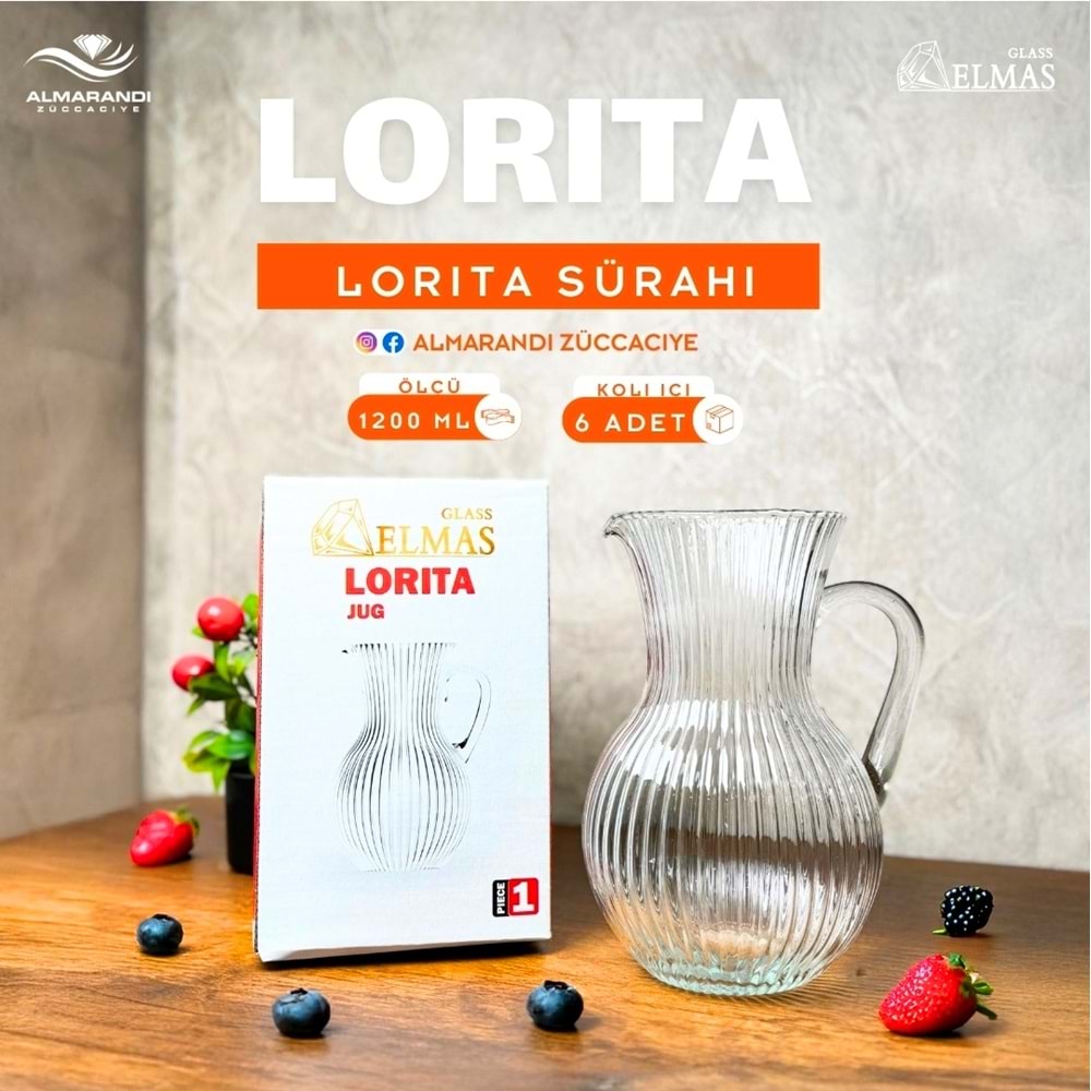 Elmas Lorita Sürahi (6 Paket)