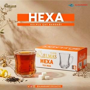 Elmas Hexa Kupa Bardak (8 Paket)