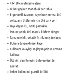 Cıngıllıoğlu Cm-880 Hausmart Ütü Masası (1 Adet)