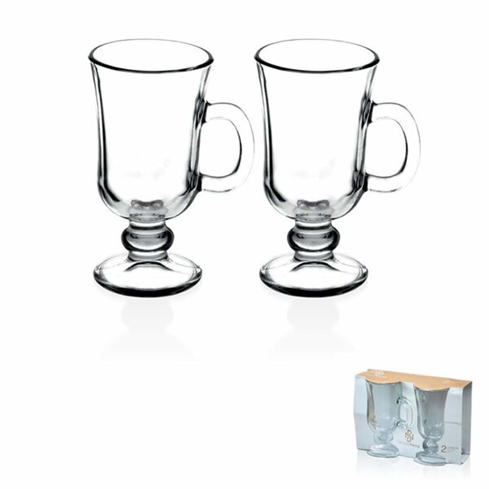 Sigma Sgm13581 London 2 Li Kulplu Bardak (24 Paket)