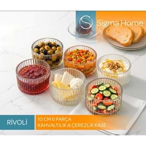 Sigma Sgm13747 Rivoli 6 Lı Dik Kenarlı Kase (8 Paket)
