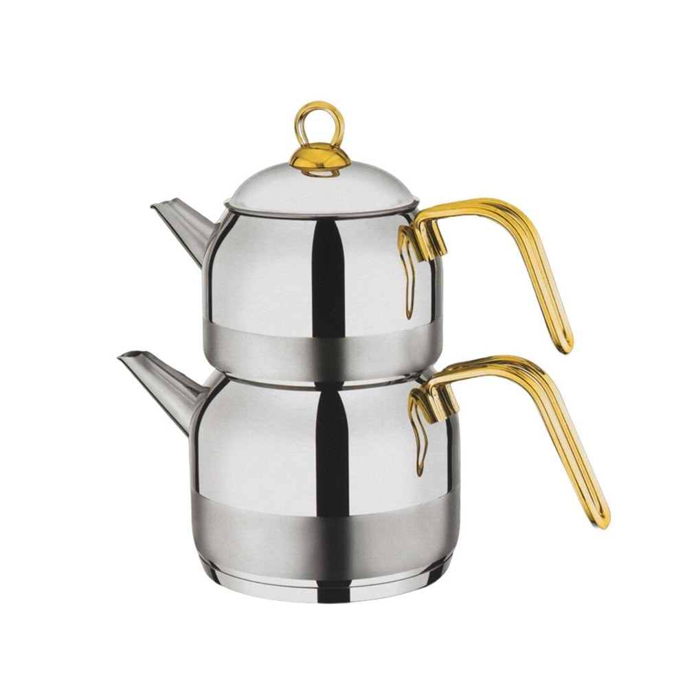 Vivaldi Tuana Mini Boy Gold Kulp Çaydanlık (6 Adet)