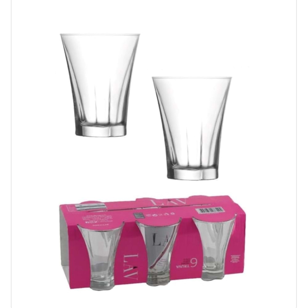 Lav Tru309E 6Lı Kahve Yanı Bardak (8 Paket)