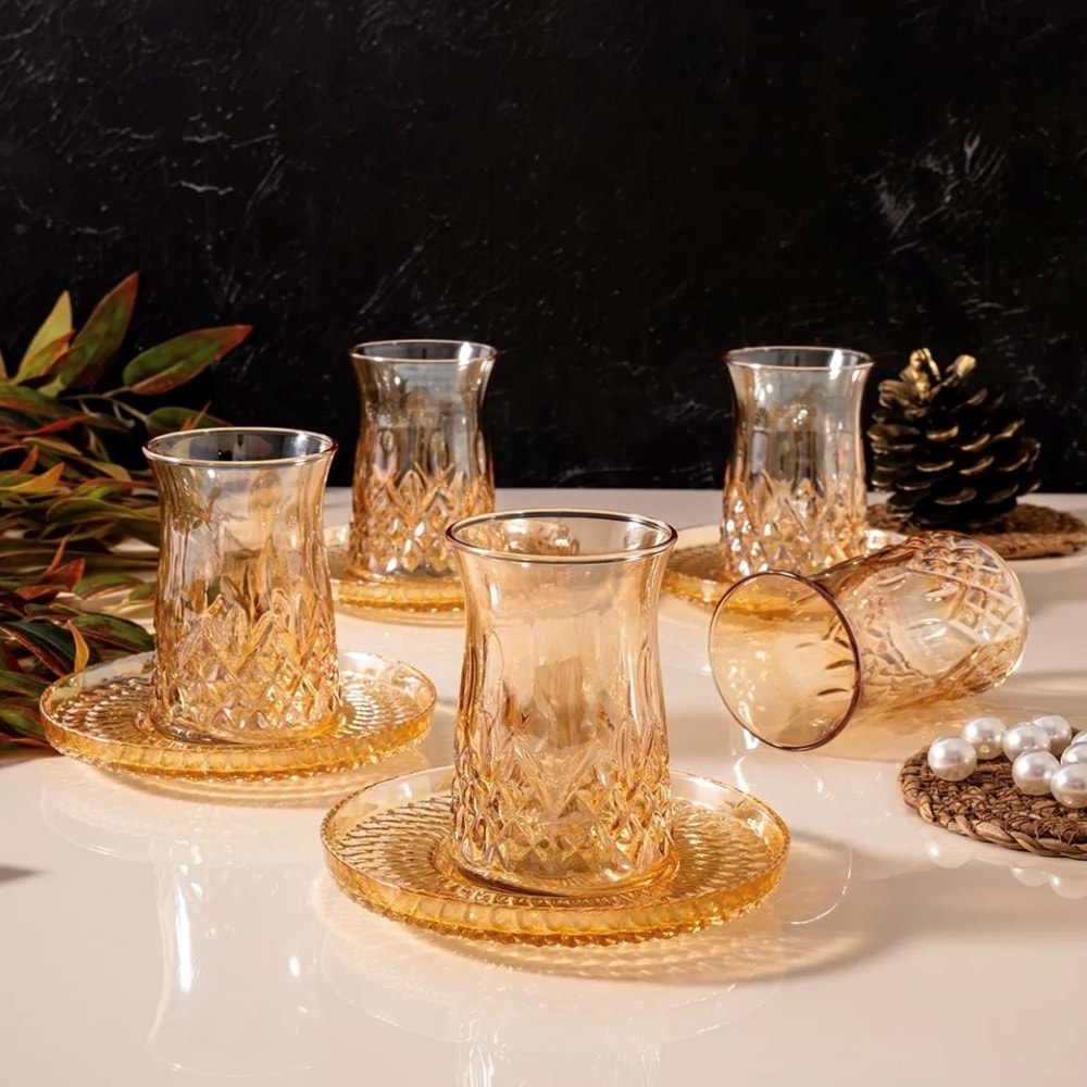 Vanes O327 12 Parça Zelazo Çay Seti Oranj (6 Paket)