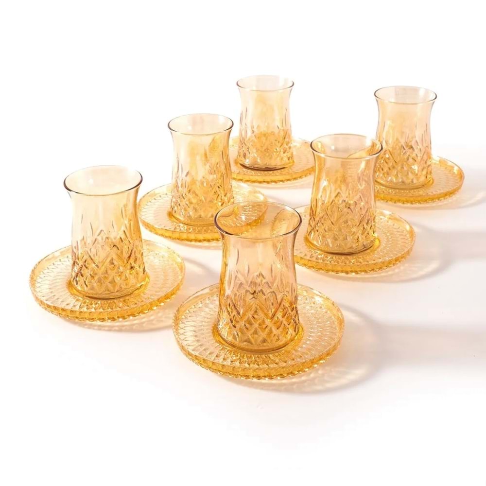 Vanes O327 12 Parça Zelazo Çay Seti Oranj (6 Paket)