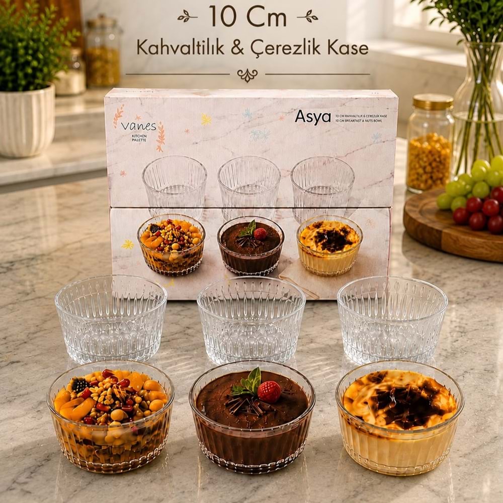 Vanes Vns13992 6 Lı Asya 10 Cm Kahvaltılık Çerezlik Kase (6 Paket)