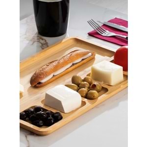 Porsima 2075 Ahşap Kahvaltılık Sunumluk (48 Adet)